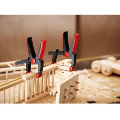 Zestaw: 2 ściski GK15 + 2 ściski sprężynowe XV5 + nożyce wielofunkcyjne, BESSEY [SET1-A]