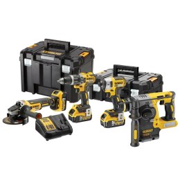 Zestaw Combo DCG405 + DCH273 + DCD796 + DCF887 DeWalt [DCK422P3T-QW] 18V Li-Ion XR, 3x5,0Ah, 2 skrzynie TStak