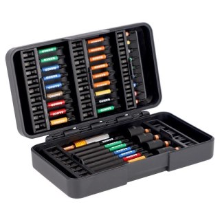 Zestaw końcówek i nasadek udarowych 1/4", do śrub typu Phillips, Pozidriv, TORX, Imbus, 40 szt. BAHCO [66IM/40C-1]