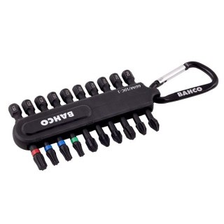 Zestaw końcówek udarowych 1/4", do śrub typu Phillips, Pozidriv, TORX, 10 szt. BAHCO [66IM/10C-1]