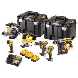 Zestaw narzędzi akumulatorowych Combo 18V XR, DCD796, DCF887, DCS565, DCH273, DCS334, DCL040 DeWalt [DCK690P3T-QW] 3x5,0Ah, Li-I