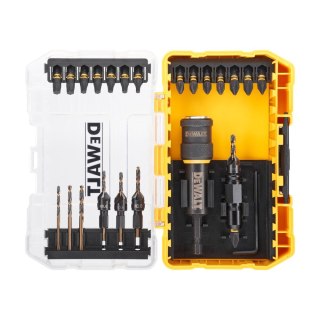Zestaw wierteł z pogłębiaczami, końcówki udarowe FLEXTORQ, "obróć i pracuj" DeWALT [DT70779T-XJ] 25 szt.