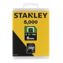 Zszywki stalowe, galwanizowane typ G, 6mm, Stanley [1-TRA704-5T] 5000 szt.