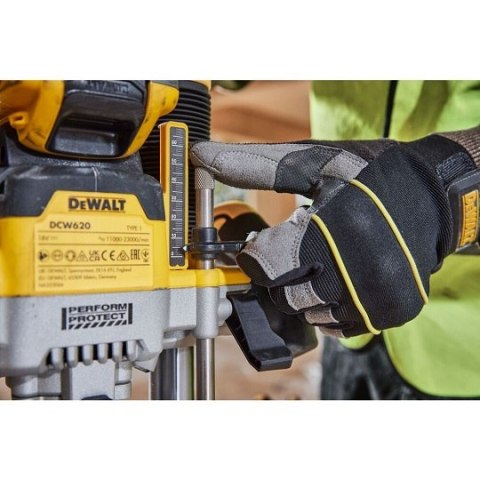 Akumulatorowa frezarka górnowrzecionowa, 18V XR, tuleja zaciskowa 8mm-12mm, DeWalt [DCW620NT-XJ] Li-Ion, TStak
