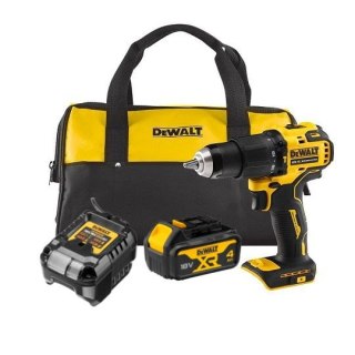 Akumulatorowa wiertarko-wkrętarka udarowa, 18V XR, DeWalt [DCD709M1-QW] 4,0Ah, Li-Ion
