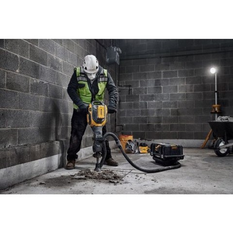 Akumulatorowy młot wyburzeniowy 41J, mocowanie HEX 28mm, 54V FLEXVOLT, DeWalt [DCH966Z2-QW] 2x15Ah, Li-Ion