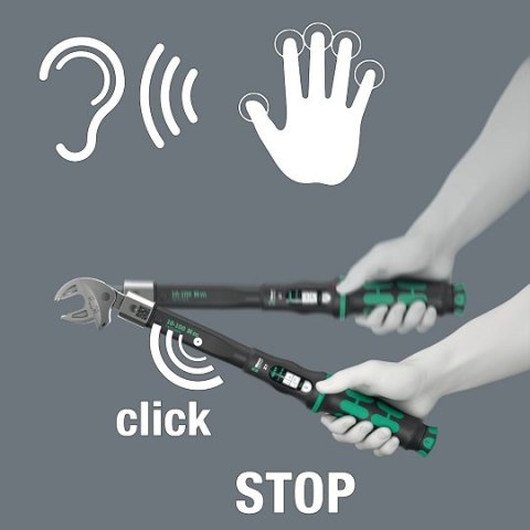 Klucz dynamometryczny mechaniczny 10-100Nm, do końcówek wtykowych, Click-Torque X7, Wera [05075657001]