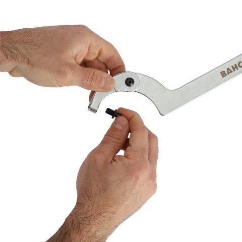 Klucz hakowy przegubowy, dla średnic 50-120mm, Bahco [40B-50-120]