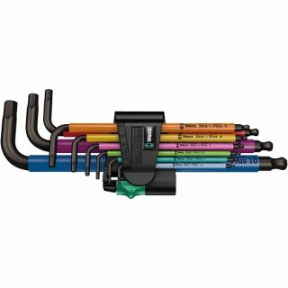 Komplet 9szt. kluczy trzpieniowych z kulką do śrub imbusowych, 950/9 Hex-Plus Multicolour 1, Wera [05022089001]
