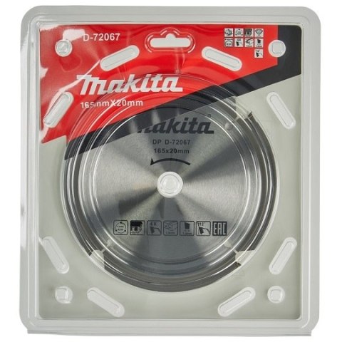 Piła tarczowa do sidingu 165/20/1,8mm, 4 zęby, Makita [D-72067]