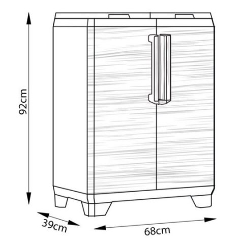 Szafka do segregacji odpadów Split Premium Wood, 248103, KETER [17210302]