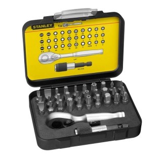 Zestaw 32 szt. końcówek z grzechotką 1/4", FATMAX Stanley [1-13-904]