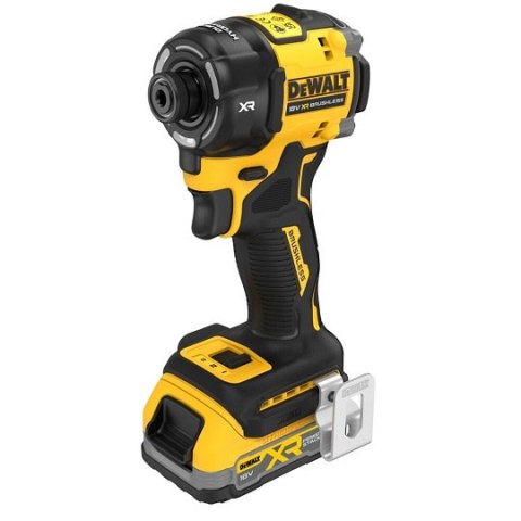 Akumulatorowa zakrętarka udarowa hydrauliczna 1/4" 18V XR, 56Nm, DeWalt [DCF870E2T-QW] 2x1,7Ah, Li-Ion, POWERSTACK