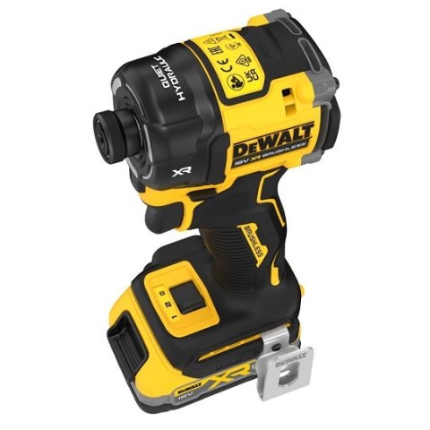 Akumulatorowa zakrętarka udarowa hydrauliczna 1/4" 18V XR, 56Nm, DeWalt [DCF870E2T-QW] 2x1,7Ah, Li-Ion, POWERSTACK