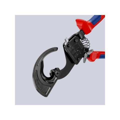 Nożyce zapadkowe do cięcia kabli miedzianych i aluminiowych 250mm, KNIPEX [95 31 250]