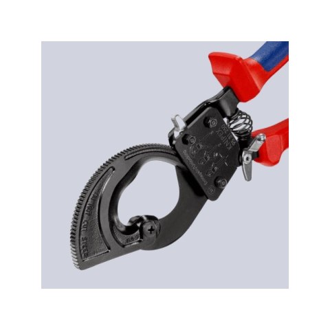Nożyce zapadkowe do cięcia kabli miedzianych i aluminiowych 250mm, KNIPEX [95 31 250]