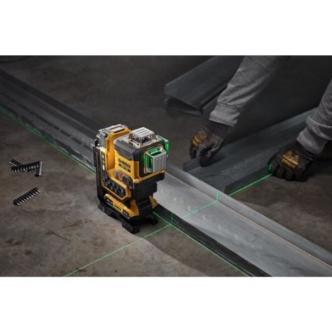 Samopoziomujący laser 3-wiązkowy 360° zielony, do 80m, 18V XR DeWALT [DCLE34035D1-QW] 2,0Ah