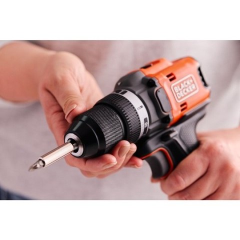 Wiertarko-wkrętarka akumulatorowa, 50Nm, 18V POWERCONNECT, Black+Decker [BLD682XN-XJ]