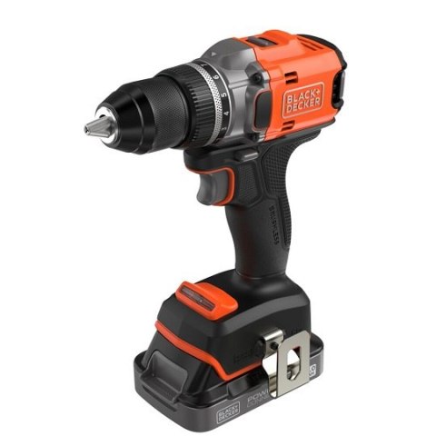Wiertarko-wkrętarka akumulatorowa 18V Black+Decker [BLD682D1XK-QW] 2,0Ah