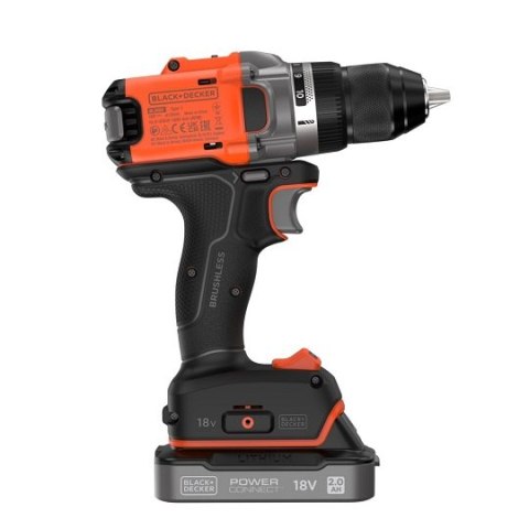 Wiertarko-wkrętarka akumulatorowa 18V Black+Decker [BLD682D1XK-QW] 2,0Ah