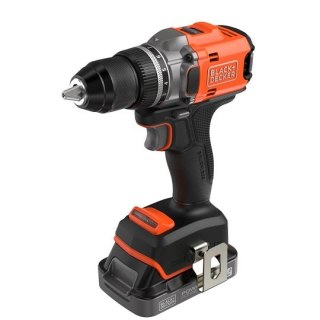 Wiertarko-wkrętarka akumulatorowa, 50Nm, 18V POWERCONNECT, Black+Decker [BLD682D2XK-QW] 2x2,0Ah, walizka