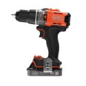 Wiertarko-wkrętarka udarowa akumulatorowa, 45Nm, 18V POWERCONNECT, Black+Decker [BCD383D2XK-QW] 2x2,0Ah