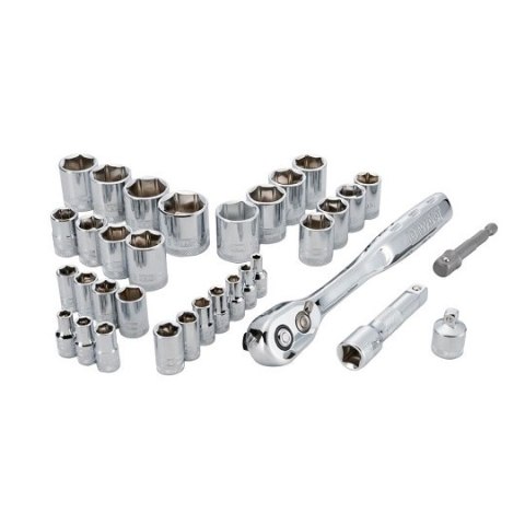 Zestaw 34 szt. nasadek 1/4" i 3/8" z grzechotką, DeWALT [DWMT45034-0]