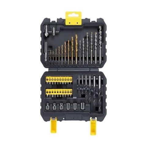 Zestaw 50 szt. wierteł, końcówek i nasadek, Stanley [STA88546-XJ]