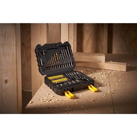 Zestaw 50 szt. wierteł, końcówek i nasadek, Stanley [STA88546-XJ]