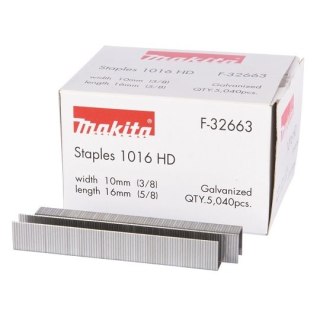 Zszywki do zszywacza DST221, 16x10mm, ocynkowane, Makita [F-32663] 5040 szt.