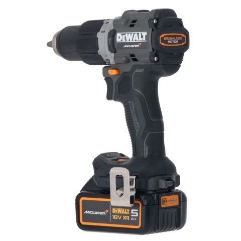Akumulatorowa wiertarko-wkrętarka udarowa 18V, 2x5Ah, XR, DeWalt [DCD85MP2T-QW] edycja MCLAREN