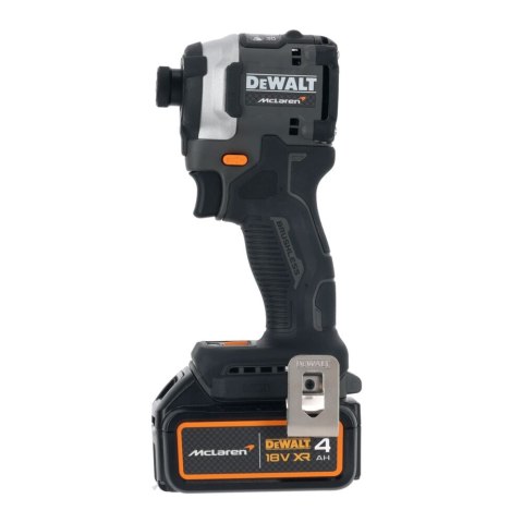 Akumulatorowa zakrętarka udarowa 1/4", 18V, 1x4Ah, XR, DeWalt [DCF85MM1T-QW] edycja MCLAREN