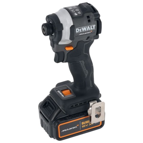 Akumulatorowa zakrętarka udarowa 1/4", 18V, 1x4Ah, XR, DeWalt [DCF85MM1T-QW] edycja MCLAREN