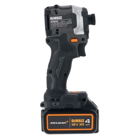 Akumulatorowa zakrętarka udarowa 1/4", 18V, 1x4Ah, XR, DeWalt [DCF85MM1T-QW] edycja MCLAREN