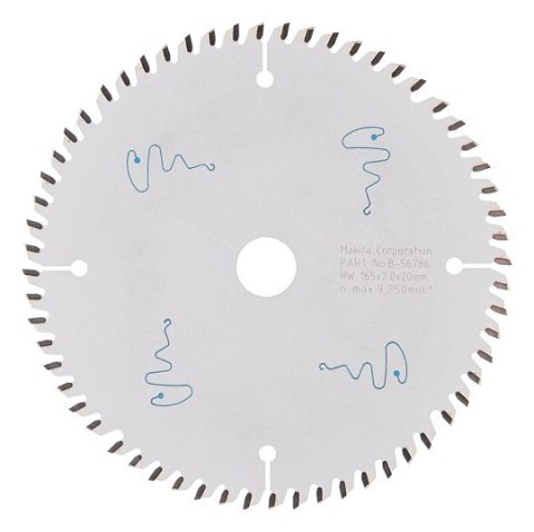 Piła tarczowa do cięcia drewna, laminatu, MDF, 165/20/2,0mm, 60 zębów, SPECIALIZED, Makita [B-56786]