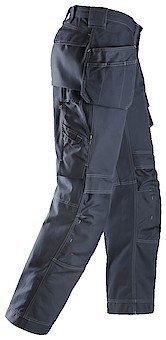 Spodnie Cotton z workami kieszeniowymi, granatowe, 3215, Snickers [32159595048] rozmiar 48