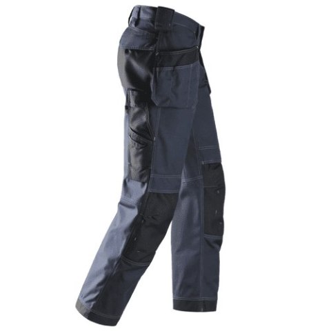 Spodnie Rip-Stop z workami kieszeniowymi, granatowe, 3213, Snickers [32139504048] rozmiar 48