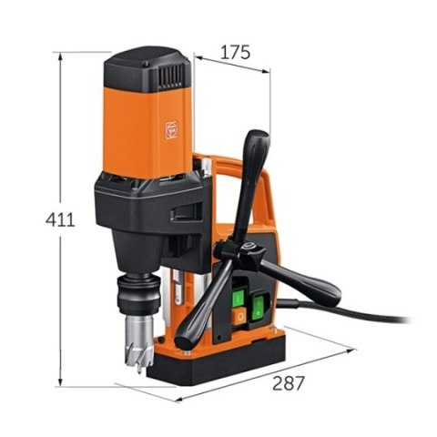 Wiertarka na stopie magnetycznej 1200W, KBE 32 Eco, FEIN [72709461000] zakres pracy do 32 mm
