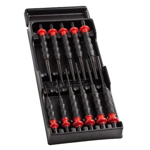 Wózek warsztatowy 8-szufladowy czerwony z 22 wkładami 215 narzędzi, JETCM215BNL, Facom [JETCM-RED-215]