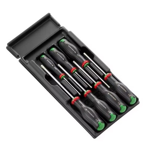 Wózek warsztatowy 8-szufladowy czerwony z 22 wkładami 215 narzędzi, JETCM215BNL, Facom [JETCM-RED-215]