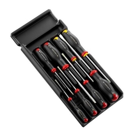 Wózek warsztatowy 8-szufladowy czerwony z 22 wkładami 215 narzędzi, JETCM215BNL, Facom [JETCM-RED-215]