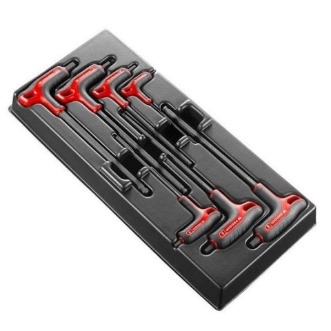 Wózek warsztatowy 8-szufladowy czerwony z 22 wkładami 215 narzędzi, JETCM215BNL, Facom [JETCM-RED-215]