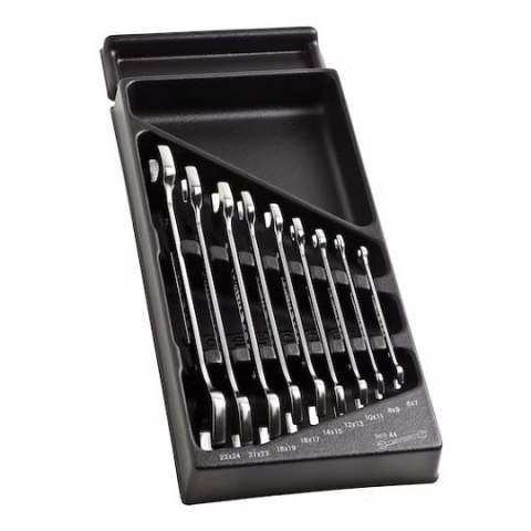 Wózek warsztatowy 8-szufladowy czerwony z 22 wkładami 215 narzędzi, JETCM215BNL, Facom [JETCM-RED-215]