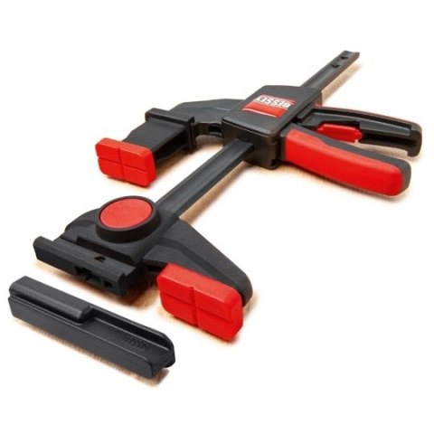 Zestaw 2 ścisków stołowych jednoręcznych do szyn prowadzących, 150x60mm, 120-310mm, 750N, Bessey [EZR15SET]