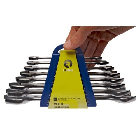 Zestaw 8 szt. kluczy dwustronnie płaskich 6-22mm, Irimo [10-8-H]