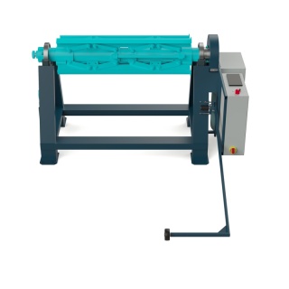 Rozwijak mechaniczny RM 1500/5t - do dużych kręgów taśmy stalowej, silnik 2,2 kW