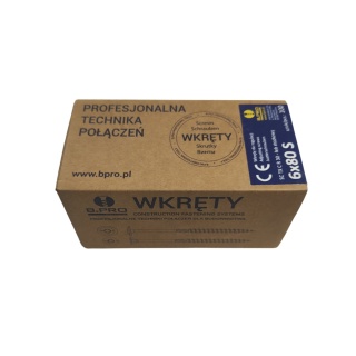 Wkręty do regulacji łat B.PRO Ø6,0 – TORX30 (długości: 80mm) - 100szt. (84601804)