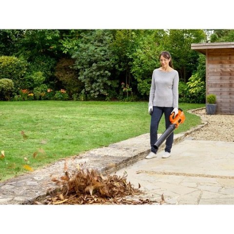 Akumulatorowa dmuchawa do liści osiowa 18V, Black+Decker [BCBL200L-QW] 2,0Ah