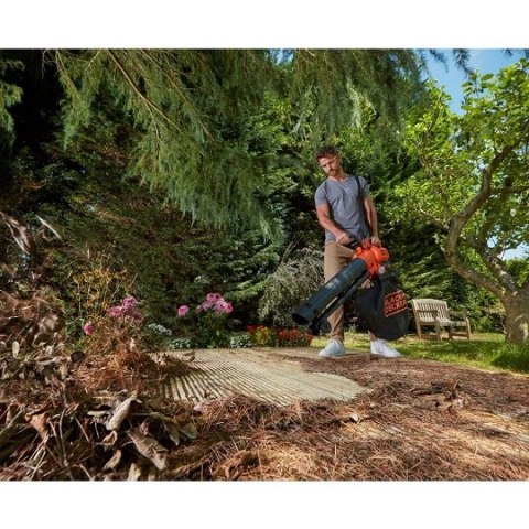 Akumulatorowa dmuchawa/odkurzacz do liści z funkcją rozdrabniania 3w1, 36V, Black+Decker [BCBLV3625L1-QW] 2,5 Ah