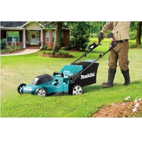 Akumulatorowa kosiarka do trawy 2x18V, 53cm, 70l Makita [DLM538CT2] 2x5,0Ah